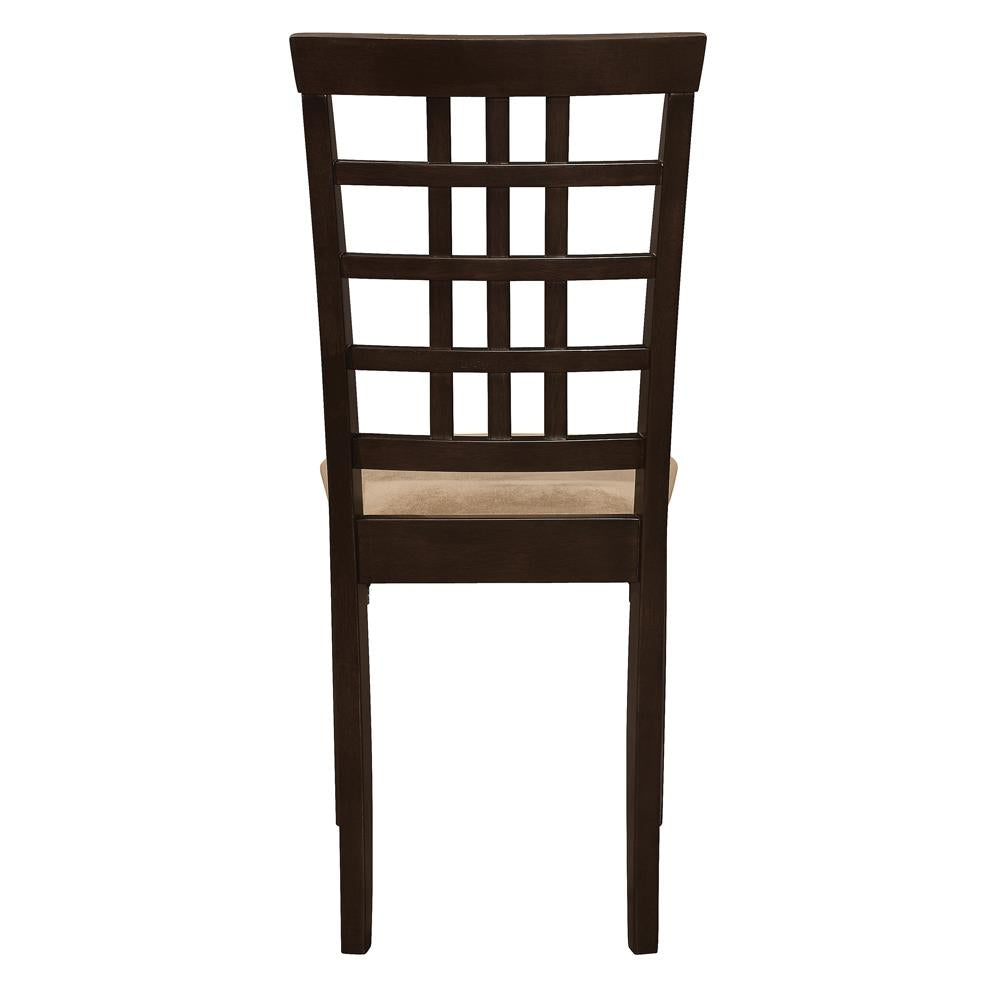 Kelso Cappuccino Lattice Back Dining Chairs, Set of 2 - 190822 - Bien Home Furniture &amp; Electronics