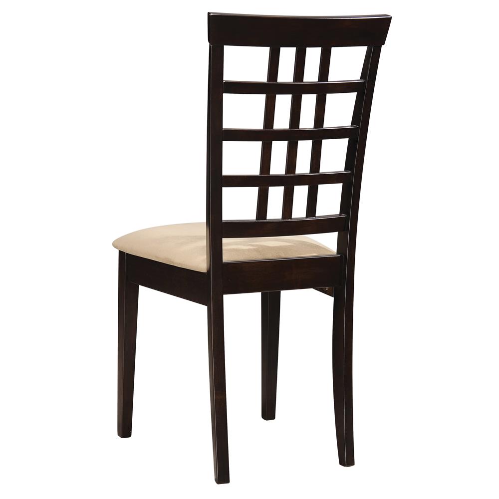 Kelso Cappuccino Lattice Back Dining Chairs, Set of 2 - 190822 - Bien Home Furniture &amp; Electronics