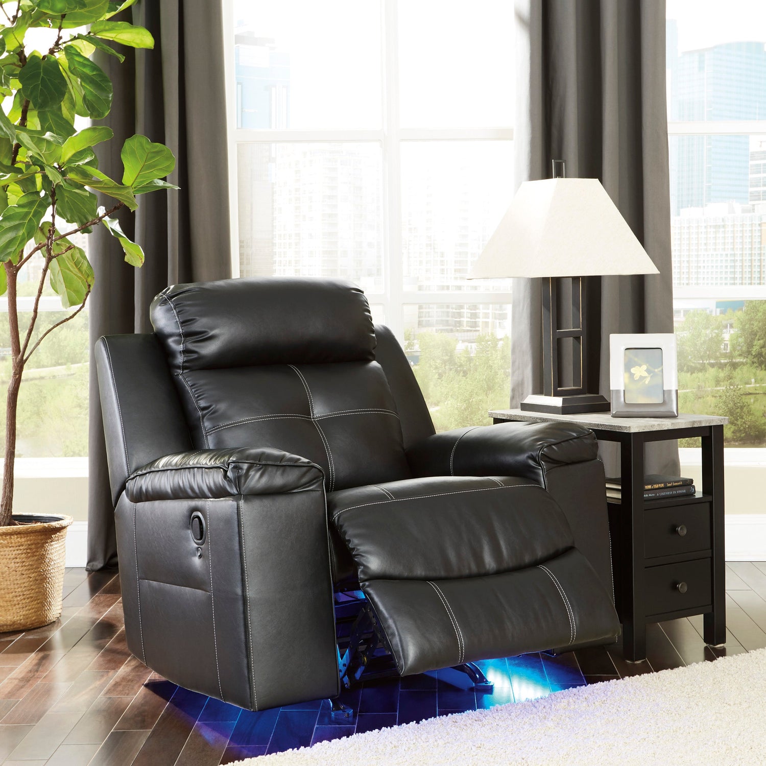 Kempten Black Reclining Living Room Set - SET | 8210588 | 8210594 | 8210525 - Bien Home Furniture &amp; Electronics