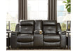 Kempten Black Reclining Loveseat with Console - 8210594 - Bien Home Furniture & Electronics