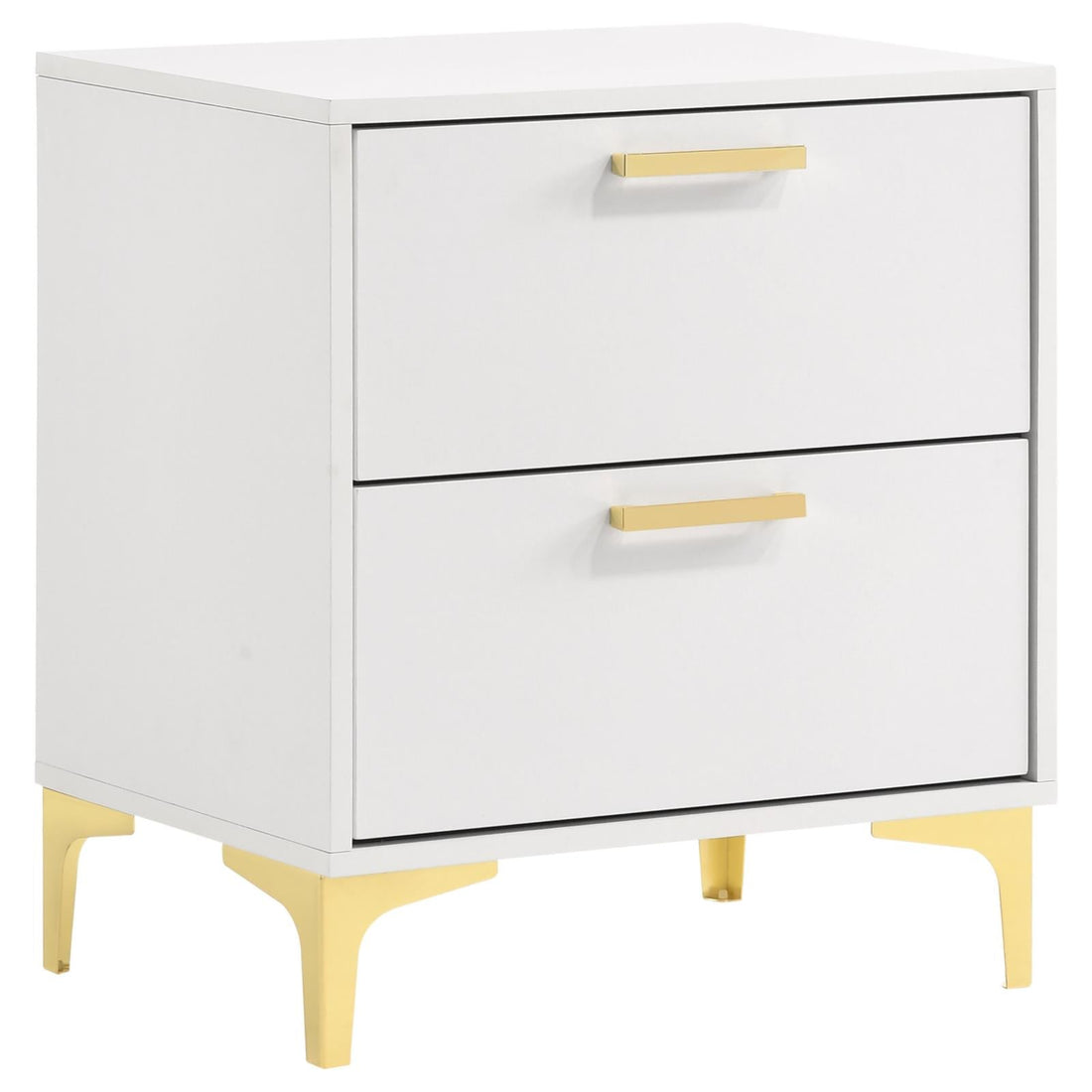 Kendall 2-Drawer Nightstand White - 224402 - Bien Home Furniture & Electronics