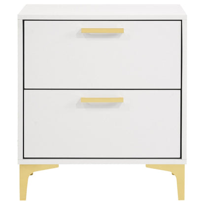 Kendall 2-Drawer Nightstand White - 224402 - Bien Home Furniture &amp; Electronics