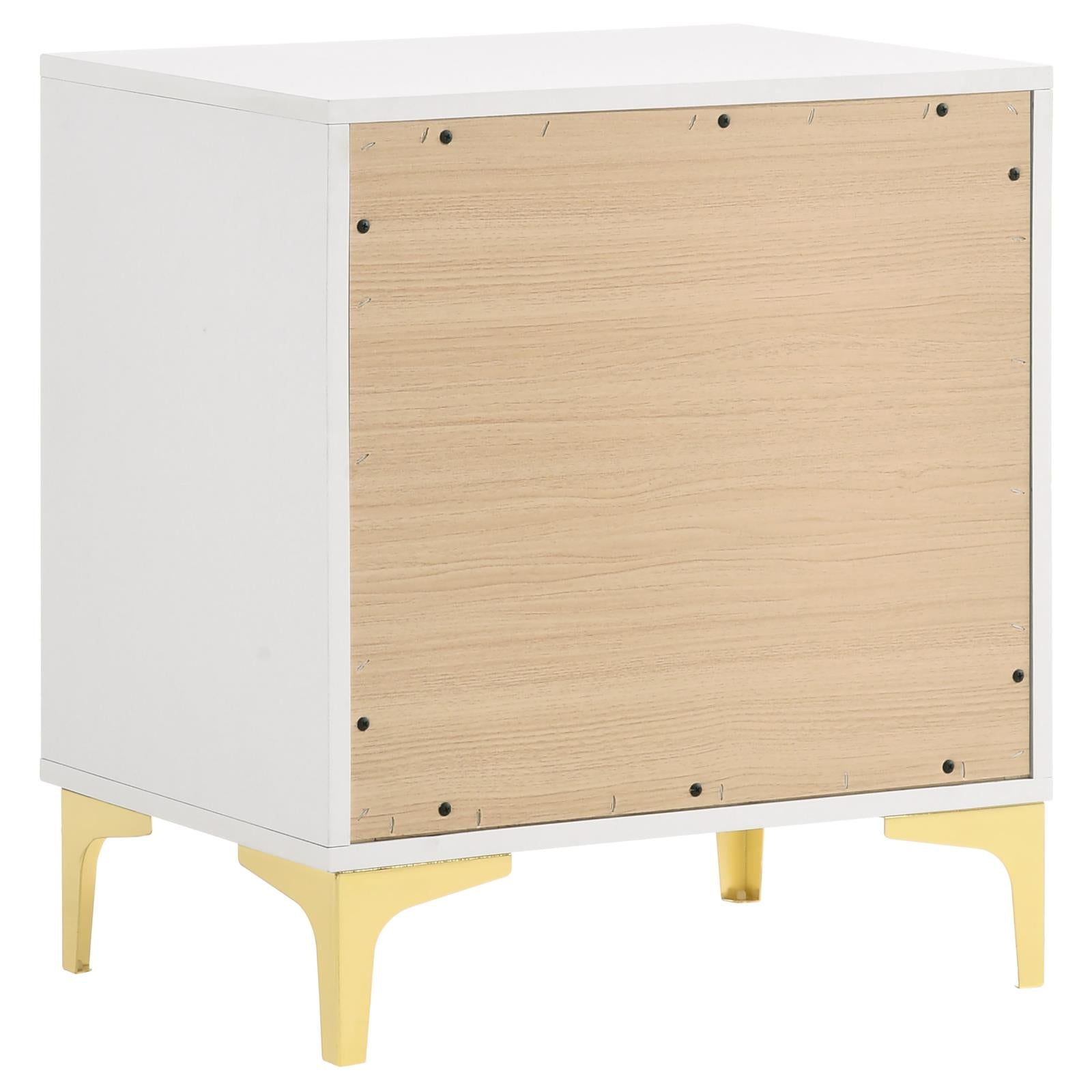 Kendall 2-Drawer Nightstand White - 224402 - Bien Home Furniture &amp; Electronics