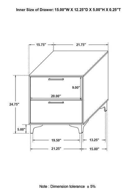 Kendall 4-Piece California King Bedroom Set White - 224401KW-S4 - Bien Home Furniture &amp; Electronics