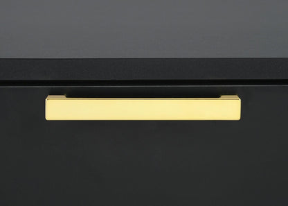 Kendall 6-drawer Dresser with Mirror Black and Gold - 224453M - Bien Home Furniture &amp; Electronics