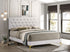Kendall Tufted Upholstered Panel California King Bed White - 224401KW - Bien Home Furniture & Electronics