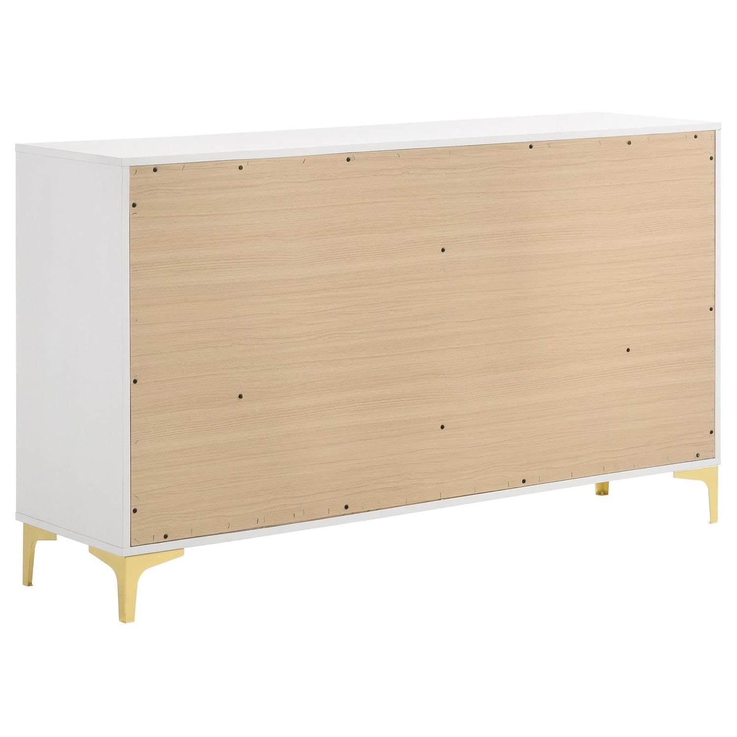Kendall White 6-Drawer Dresser - 224403 - Bien Home Furniture &amp; Electronics