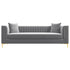 Kendra Sofa 91" (Light Grey Velvet) - MDM00371 - Bien Home Furniture & Electronics