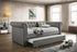 Kepner Gray Tufted Upholstered Daybed with Trundle - 300549 - Bien Home Furniture & Electronics