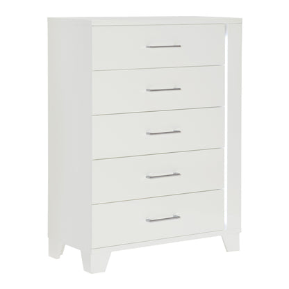 Kerren White High Gloss Chest, LED Lighting - 1678W-9 - Bien Home Furniture &amp; Electronics