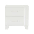 Kerren White High Gloss Nightstand, LED Lighting - 1678W-4 - Bien Home Furniture & Electronics