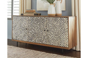 Kerrings Brown/Black/White Accent Cabinet - A4000258 - Bien Home Furniture & Electronics