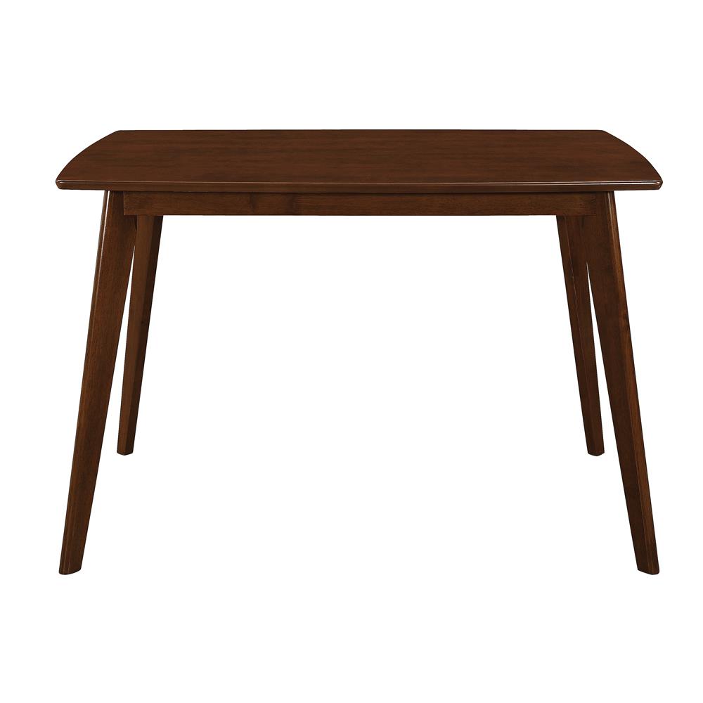 Kersey Chestnut Dining Table with Angled Legs - 103061 - Bien Home Furniture &amp; Electronics