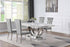 Kerwin 5-Piece Dining Room Set Gray/Chrome - 111101-S5G - Bien Home Furniture & Electronics