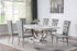 Kerwin 7-Piece Dining Room Set Gray/Chrome - 111101-S7G - Bien Home Furniture & Electronics