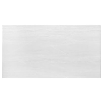 Kerwin White/Chrome Rectangle Faux Marble Top Dining Table - 111101 - Bien Home Furniture &amp; Electronics