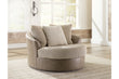 Keskin Sand Oversized Swivel Accent Chair - 1840321 - Bien Home Furniture & Electronics