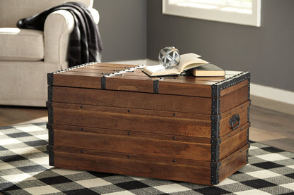 Kettleby Brown Storage Trunk - A4000096 - Bien Home Furniture &amp; Electronics