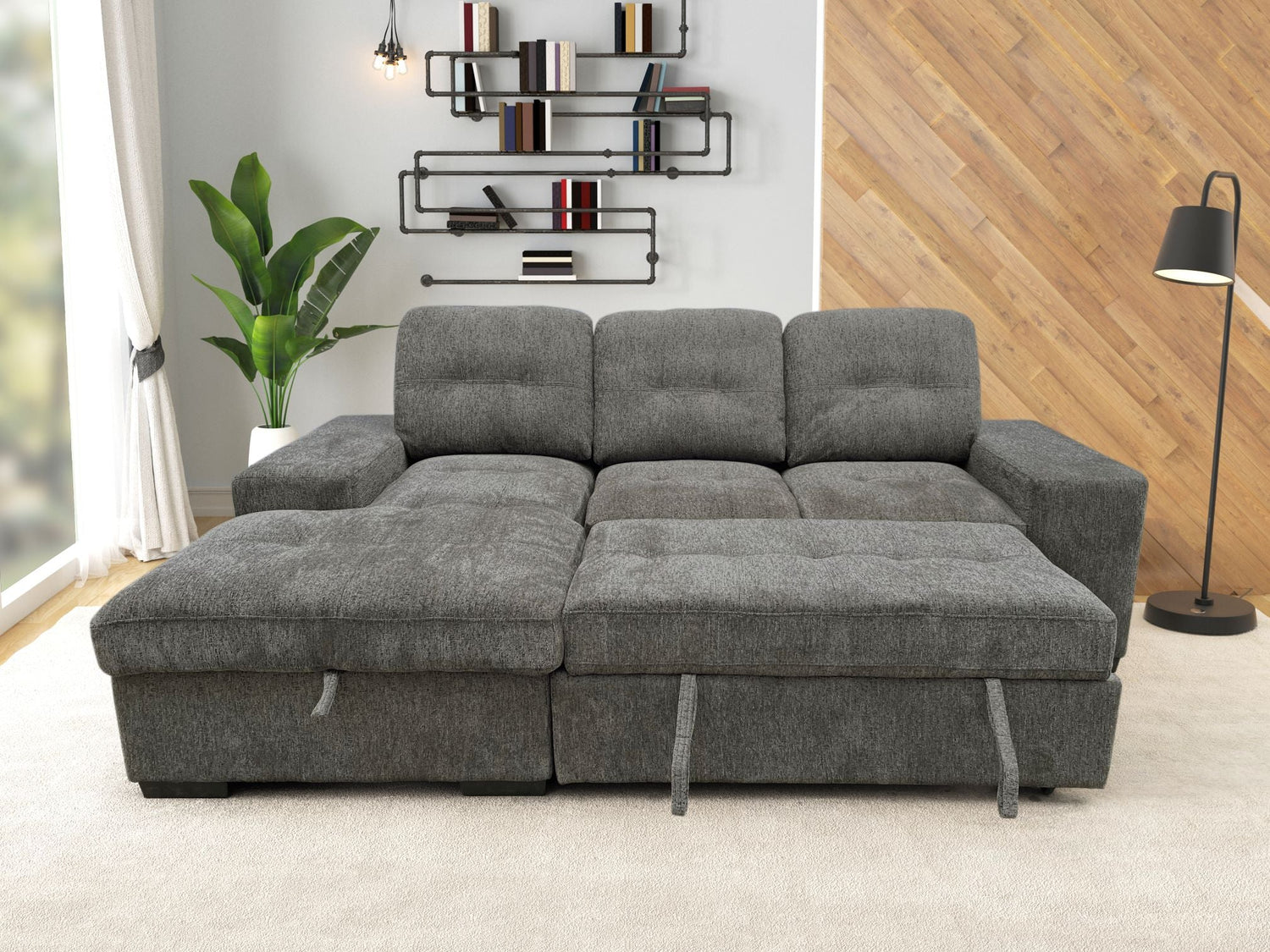 Kevin Sectional With PullOut Bed Bien Home Furniture & Electronics