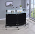 Keystone Black Glass Top Bar Unit - 100139 - Bien Home Furniture & Electronics