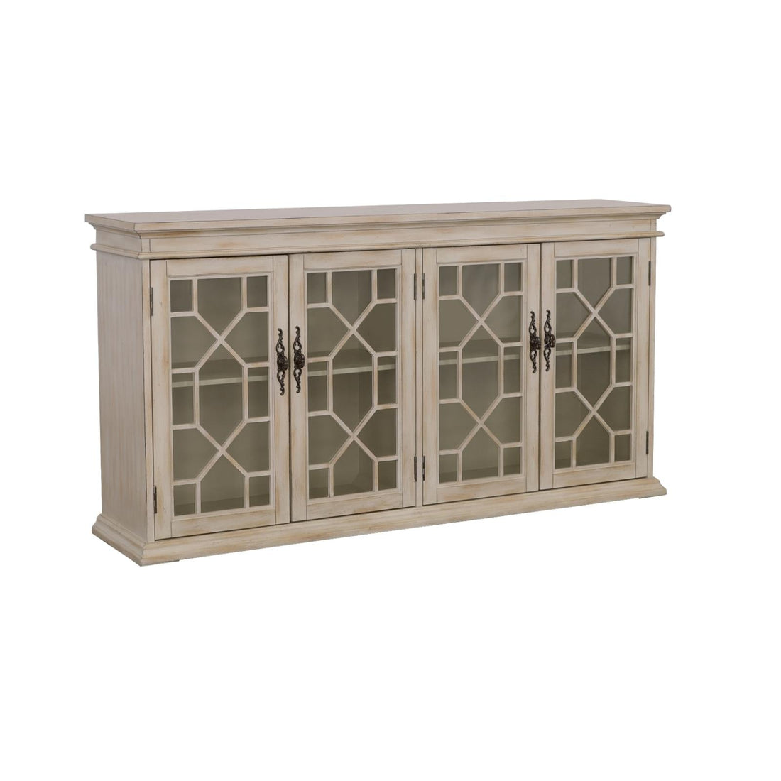 Kiara Light Honey Glass Door Accent Cabinet - 950858 - Bien Home Furniture &amp; Electronics