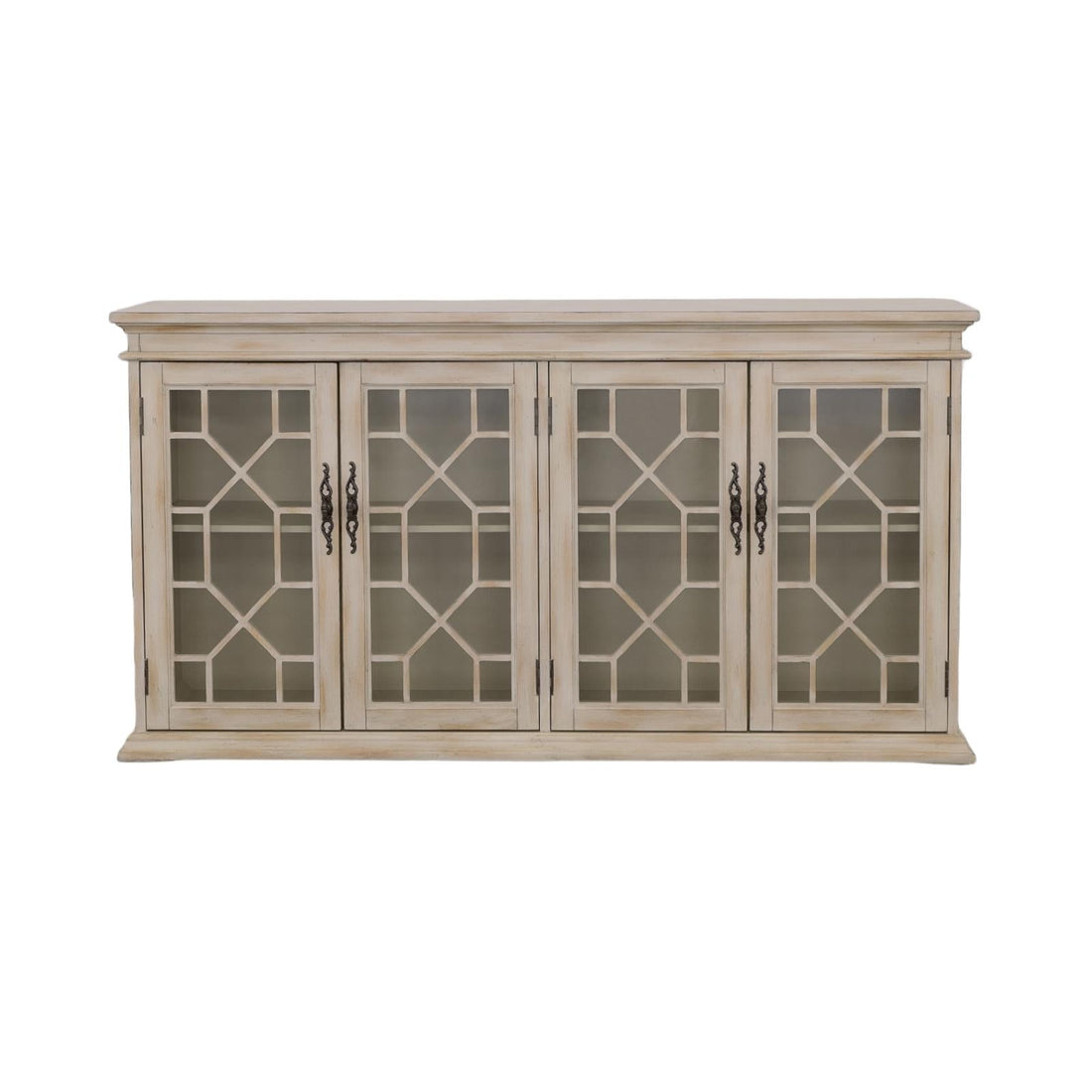 Kiara Light Honey Glass Door Accent Cabinet - 950858 - Bien Home Furniture &amp; Electronics