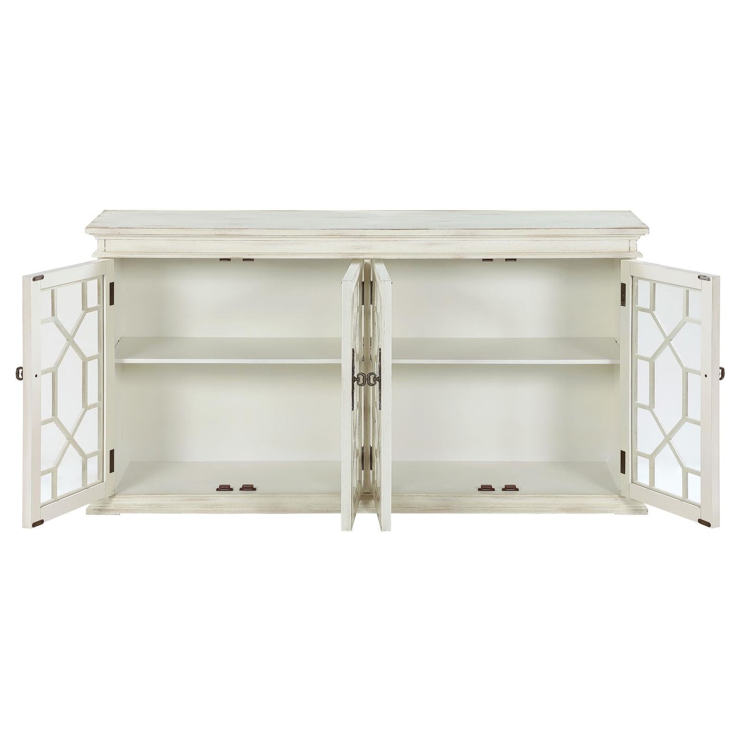 Kiara White 4-Door Accent Cabinet with Adjustable Shelves - 950859 - Bien Home Furniture &amp; Electronics