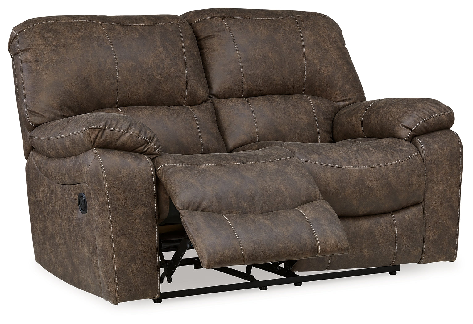 Kilmartin Chocolate Reclining Loveseat - 4240486 - Bien Home Furniture &amp; Electronics