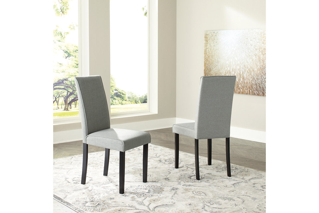 Kimonte Dark Brown/Gray Dining Chair, Set of 2 - D250-06 - Bien Home Furniture &amp; Electronics