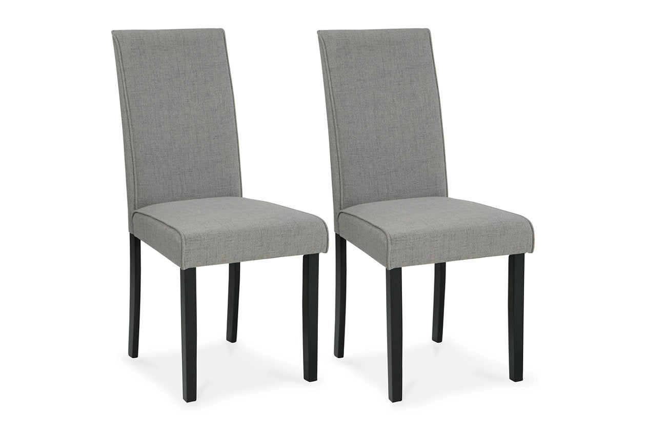 Kimonte Dark Brown/Gray Dining Chair, Set of 2 - D250-06 - Bien Home Furniture &amp; Electronics