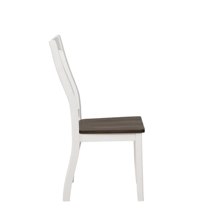 Kingman Espresso/White Slat Back Dining Chairs, Set of 2 - 109542 - Bien Home Furniture &amp; Electronics