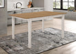 Kirby Natural/Rustic Off White Rectangular Dining Table with Butterfly Leaf - 192691 - Bien Home Furniture & Electronics