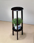 Kirk Espresso Round Accent Table with Bottom Shelf - 900936 - Bien Home Furniture & Electronics