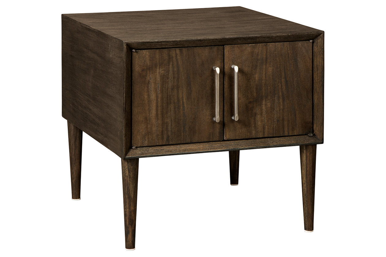 Kisper Dark Brown End Table - T802-2 - Bien Home Furniture &amp; Electronics
