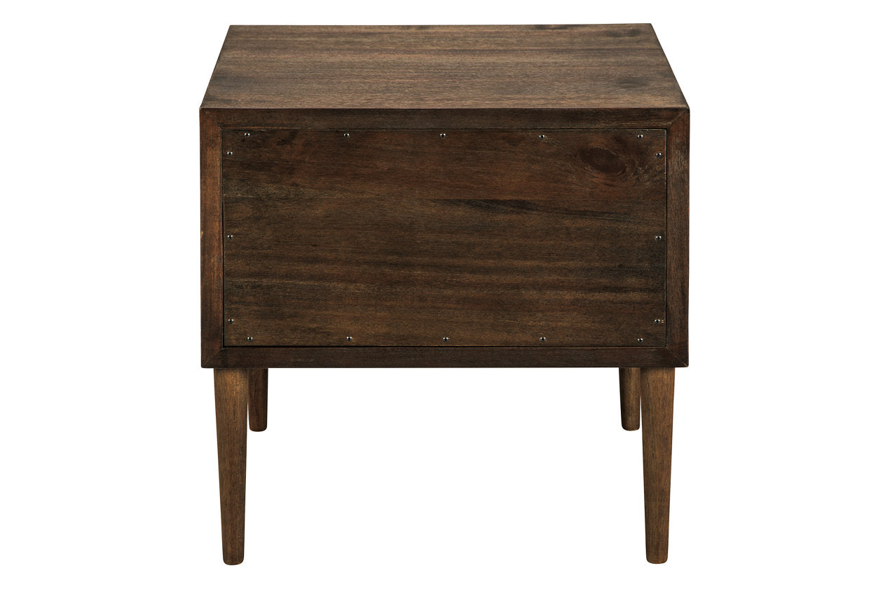 Kisper Dark Brown End Table - T802-2 - Bien Home Furniture &amp; Electronics