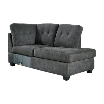 Kitler Smoke RAF Sectional - SET | 6170117 | 6170166 - Bien Home Furniture &amp; Electronics