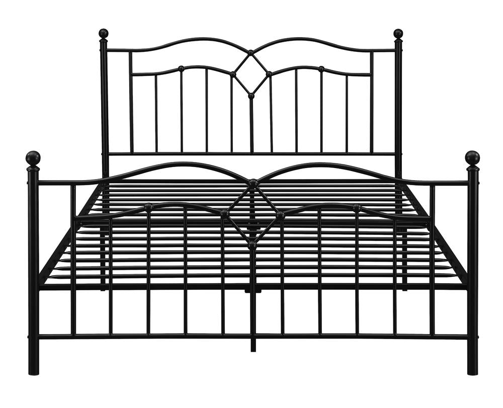 Klossen Metal Queen Bed Black - 422763Q - Bien Home Furniture &amp; Electronics