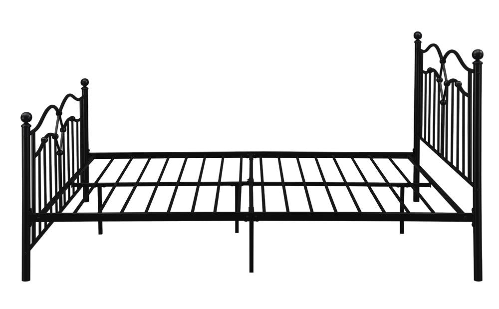 Klossen Metal Queen Bed Black - 422763Q - Bien Home Furniture &amp; Electronics