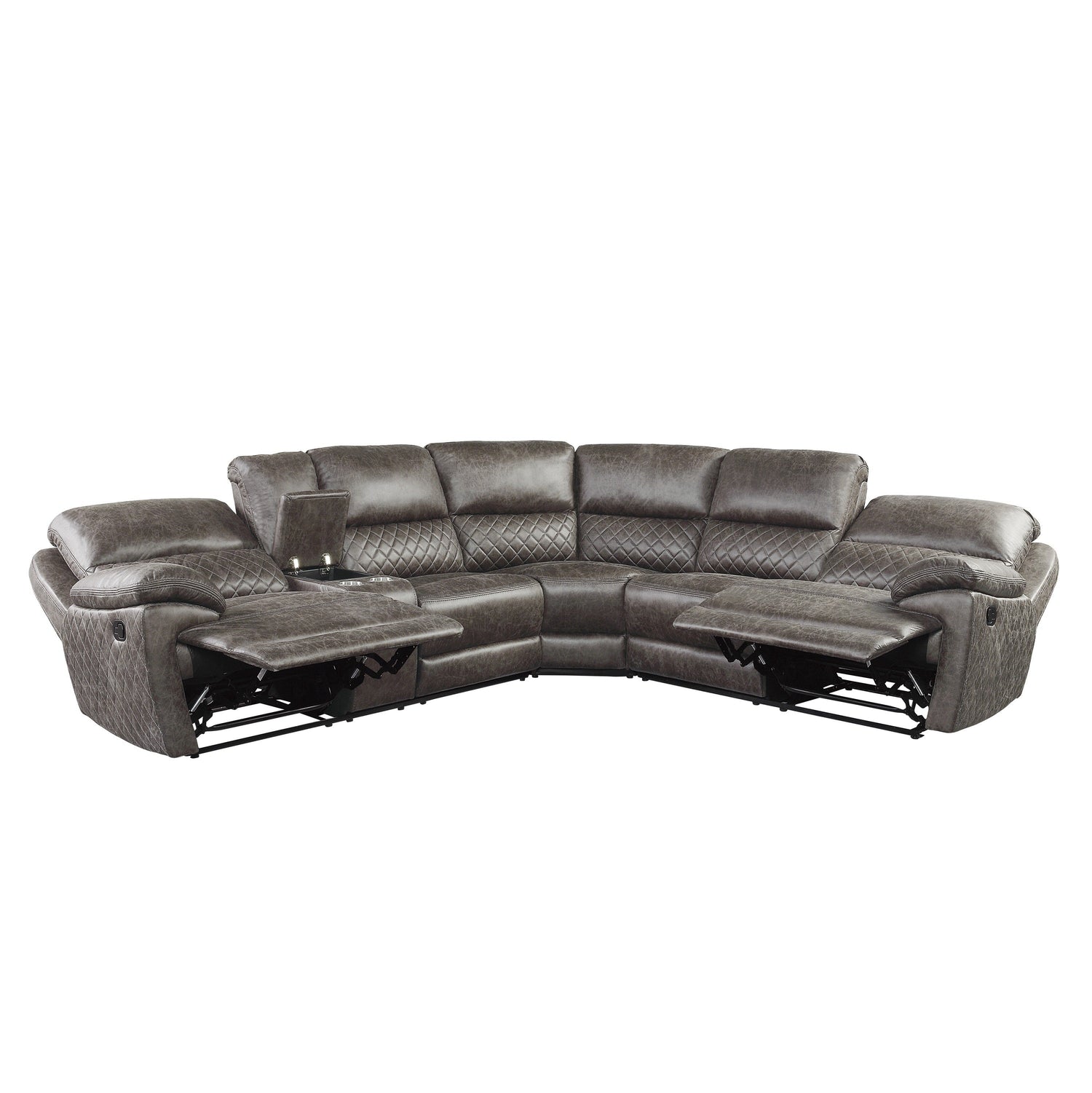 Knoxville Brown LAF Reclining Sectional - 9510*SC - Bien Home Furniture &amp; Electronics