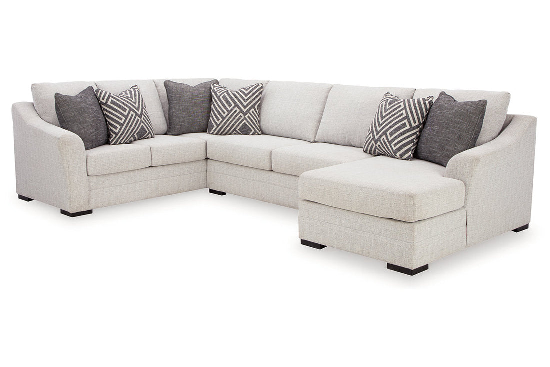 Koralynn Stone 3-Piece Sectional with Chaise - 54102S2 - Bien Home Furniture &amp; Electronics