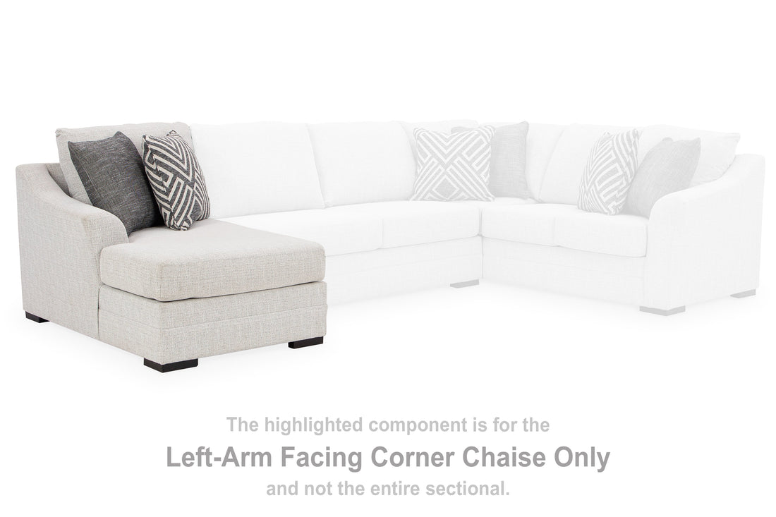 Koralynn Stone Left-Arm Facing Corner Chaise - 5410216 - Bien Home Furniture &amp; Electronics
