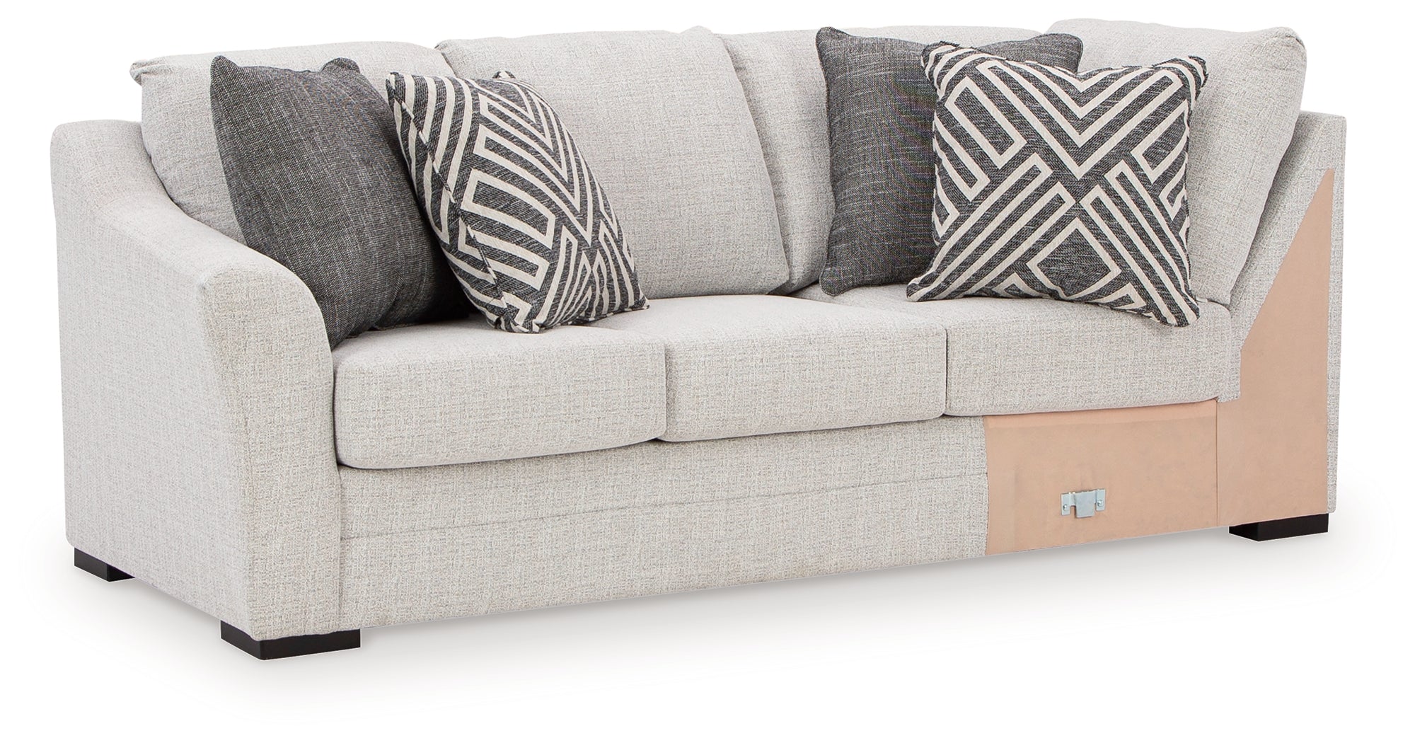 Koralynn Stone Left-Arm Facing Sofa with Corner Wedge - 5410248 - Bien Home Furniture &amp; Electronics