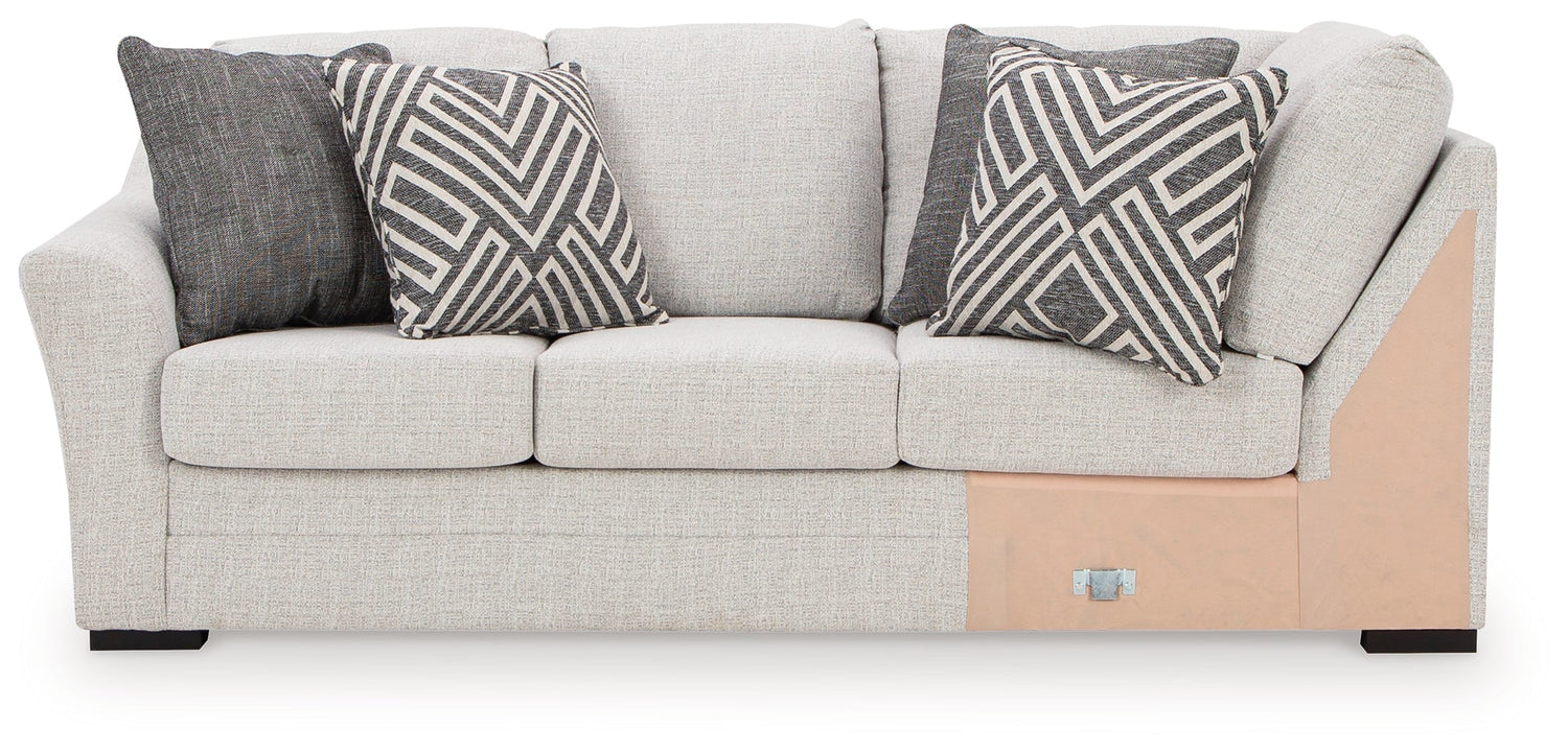 Koralynn Stone Left-Arm Facing Sofa with Corner Wedge - 5410248 - Bien Home Furniture &amp; Electronics