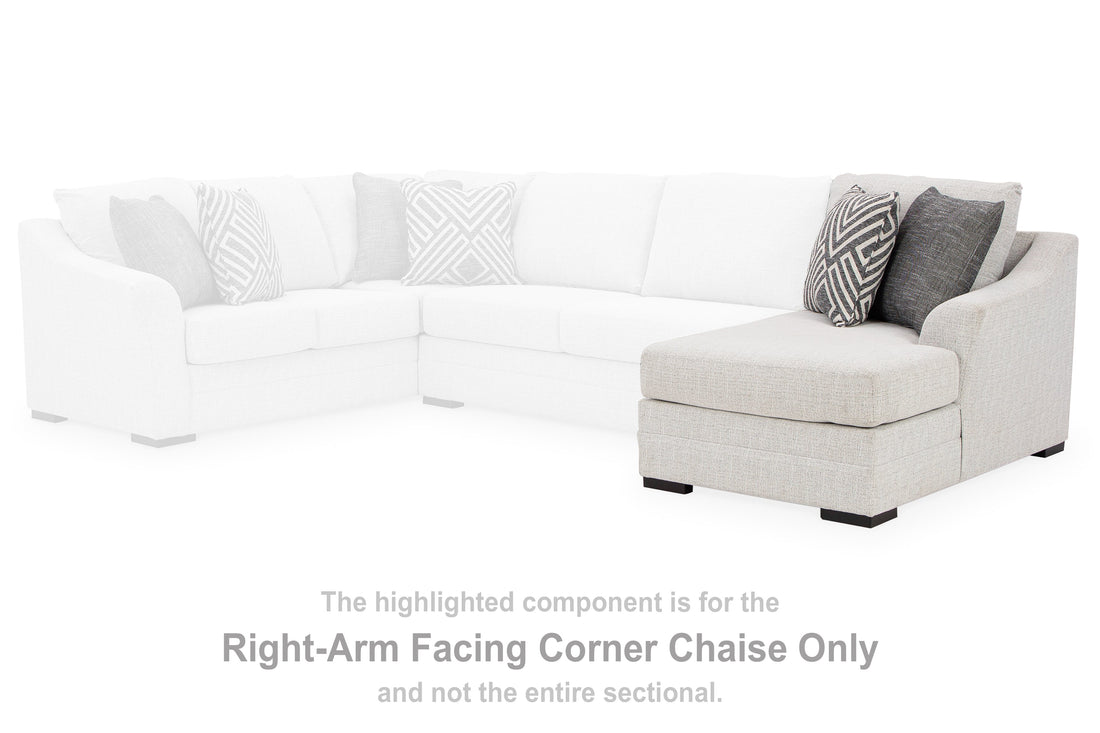 Koralynn Stone Right-Arm Facing Corner Chaise - 5410217 - Bien Home Furniture &amp; Electronics