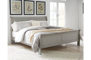 Kordasky Gray King Sleigh Bed - SET | B394-82 | B394-97 - Bien Home Furniture & Electronics