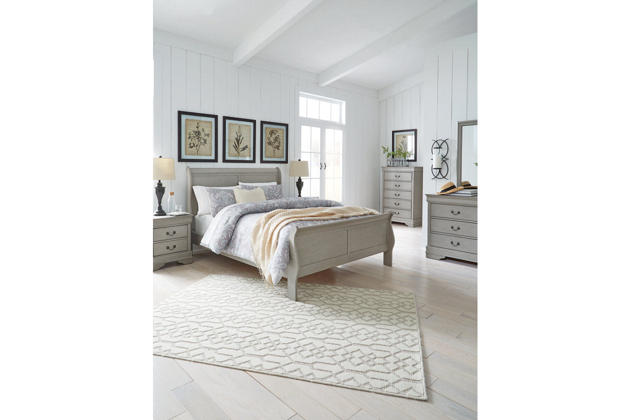 Kordasky Gray Queen Sleigh Bed - SET | B394-81 | B394-96 - Bien Home Furniture &amp; Electronics