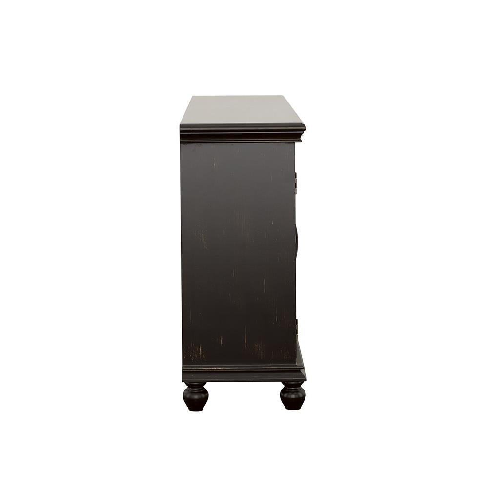 Kovu Black 4-Door Accent Cabinet - 950639 - Bien Home Furniture &amp; Electronics