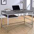 Kravitz Weathered Gray/Chrome Rectangular Writing Desk - 801271 - Bien Home Furniture & Electronics