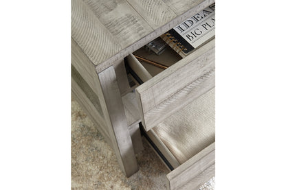 Krystanza Weathered Gray End Table - T990-3 - Bien Home Furniture &amp; Electronics