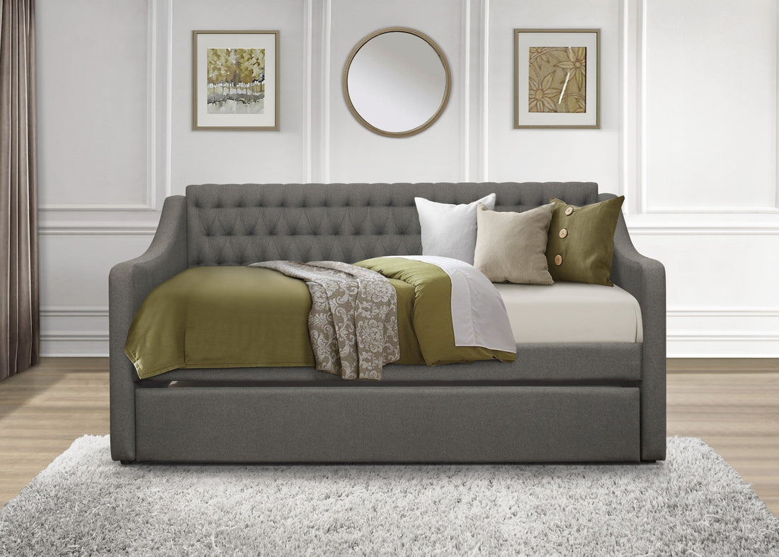 Labelle Gray Twin Daybed with Trundle - SET | 4866DG-A | 4866DG-B - Bien Home Furniture &amp; Electronics